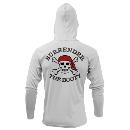 Michigan Freshwater Born "Surrender The Booty" Men's Long Sleeve UPF 50+ Dry-Fit Hoodie