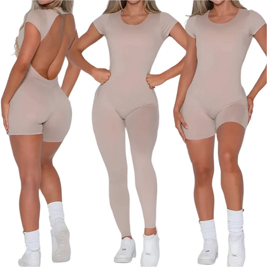 Breathable Yoga Jumpsuit with Hip Lifting Design