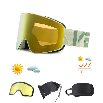 Superior Vision Magnetic Ski Goggles with UV400 Protection
