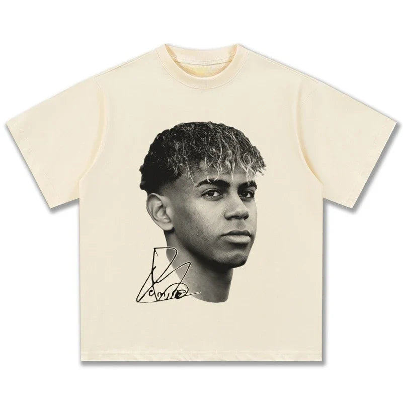 American Retro Hip-Hop Cotton Streetwear Fashion T-Shirt