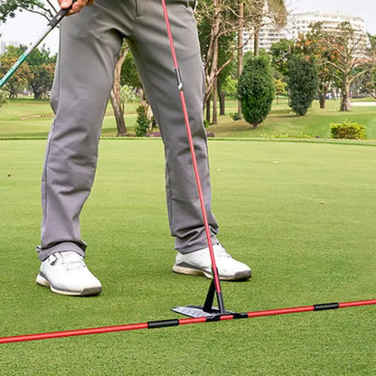 Golf Swing Alignment Rod & Practice Plate Angle Adjustment Aid