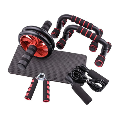 All in One Home Gym  Ab Roller Jump Rope & Mat