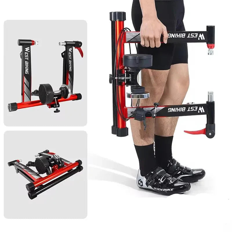 Level Up Your Indoor Cycling  6-Speed Magnetic Bike Trainer