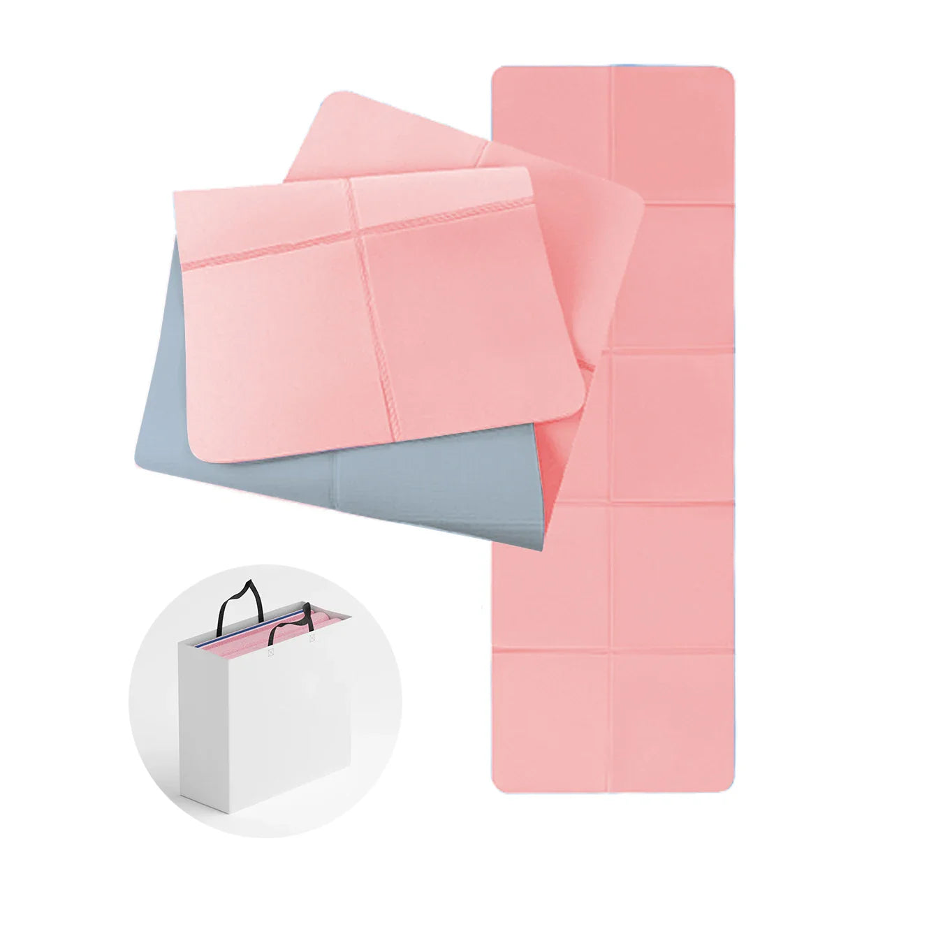 Portable Yoga Mat with Double Sided Design
