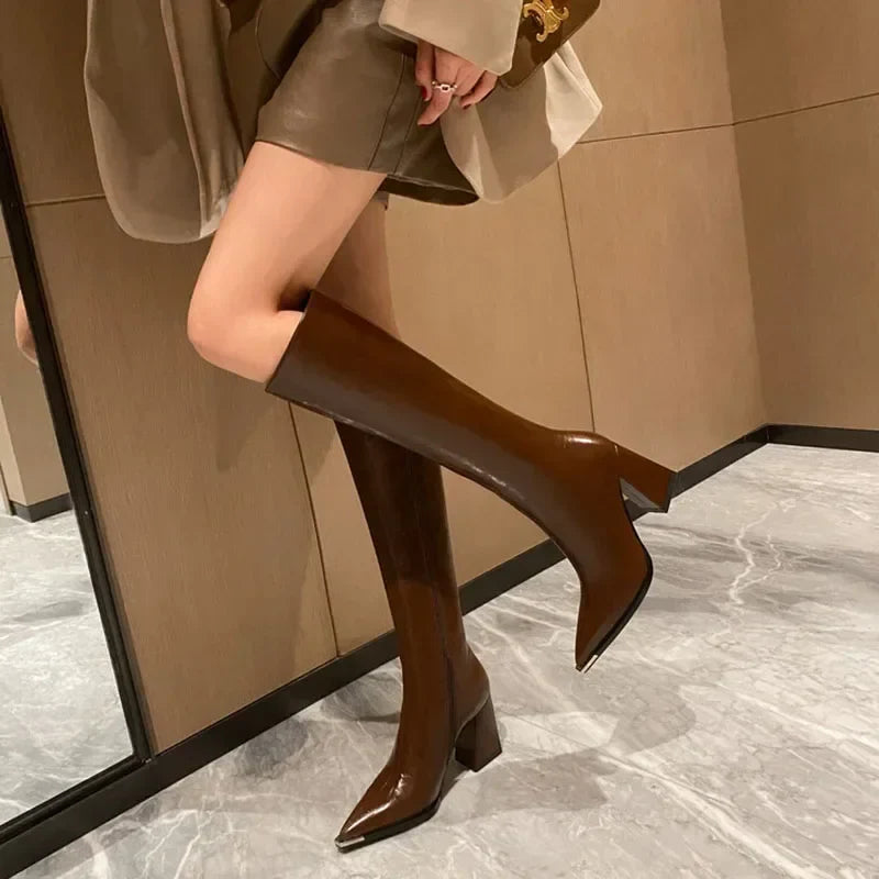 Make a Statement: Pointed Toe High Heel Boots