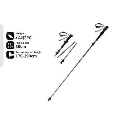 Ultralight & Foldable Trekking Poles For Comfortable Hiking & Trekking