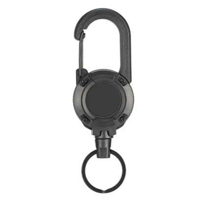 Outdoor Retractable Key Chain with Wire Rope Reel