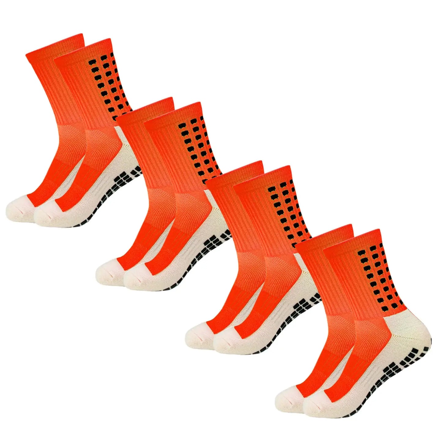 4 Pack Men s Anti Slip Soccer Socks