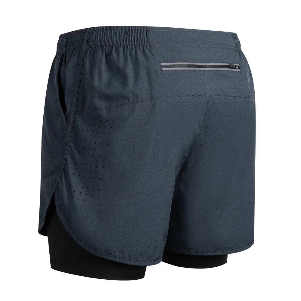 Reflective Men's 2-in-1 Running & Training Shorts