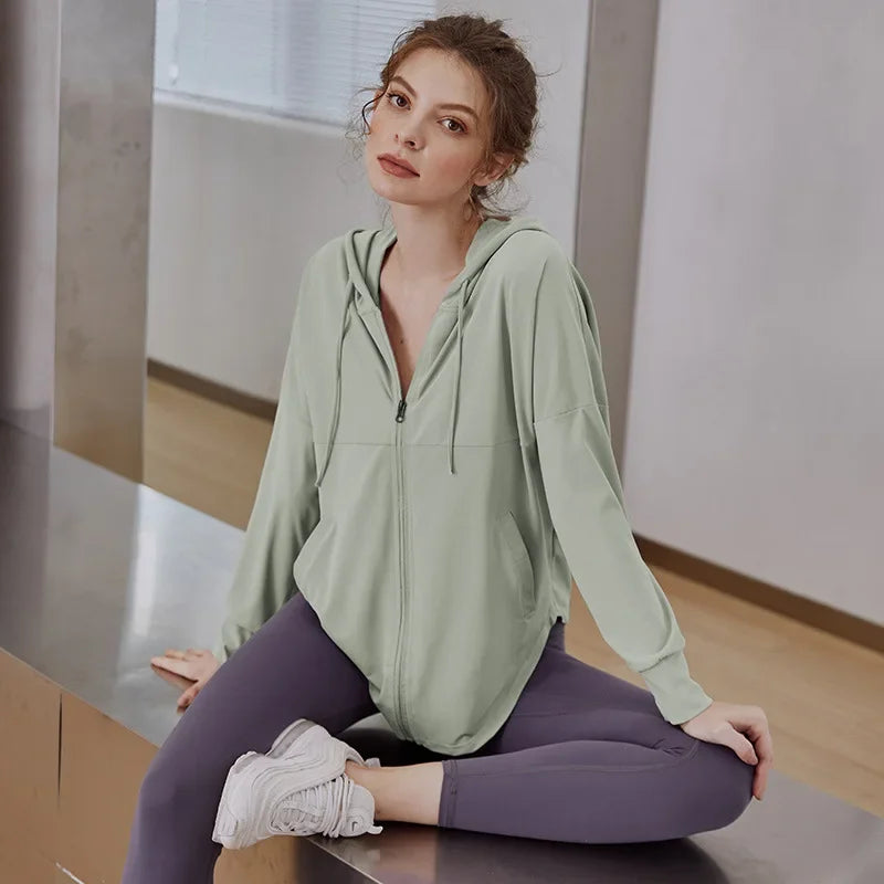 Women’s Quick-Dry Sun Protection Fitness Jacket