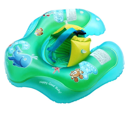 Colorful Swim Ring with Safety Features for Kids' Pool Parties