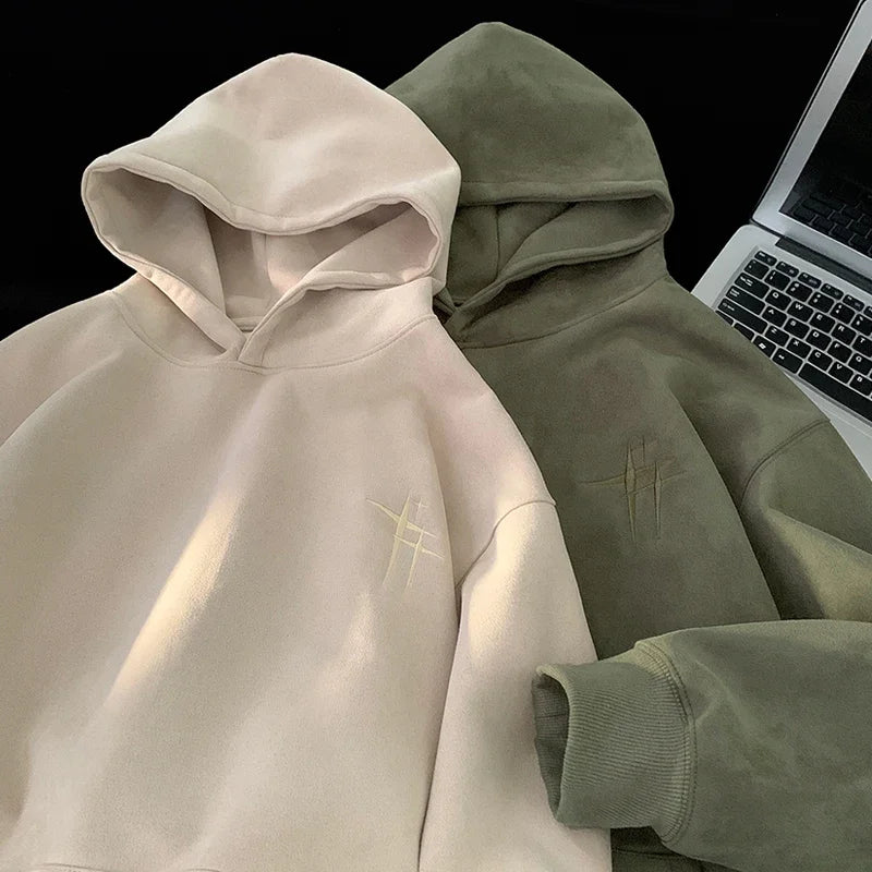 Luxurious Suede Hoodies  Perfect for Fall and Winter
