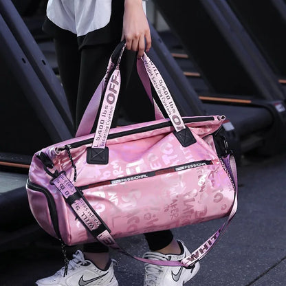 Women's Gym & Travel Bag with Wet/Dry Compartment