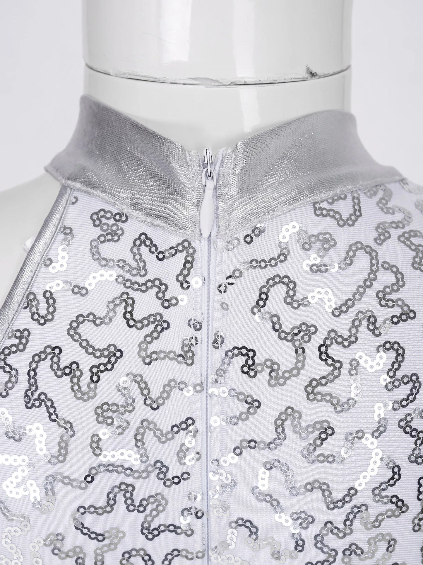 Girls' Ballet Leotard with Sequin Zipper