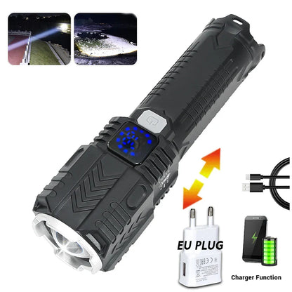 Powerful Rechargeable LED Flashlight