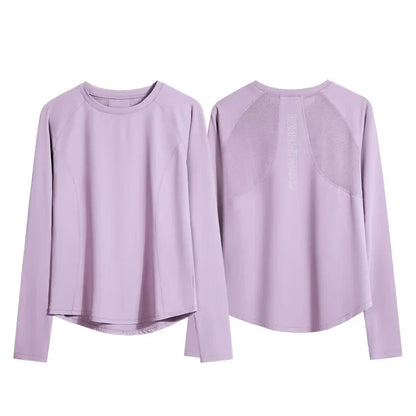 Women’s Long Sleeve Running Quick-Dry Fitness Shirt