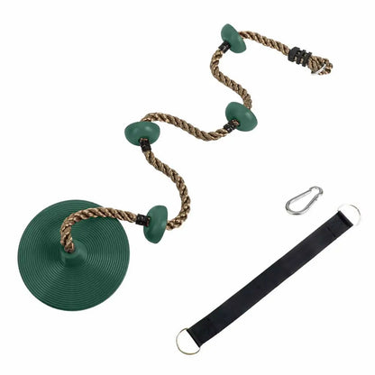 Outdoor Adventure: Swing Set with Climbing Rope for Kids