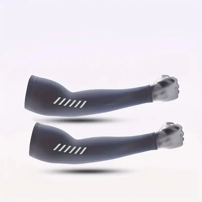 UV Protection Ice Silk Cooling Arm Sleeves for Cycling & Sports