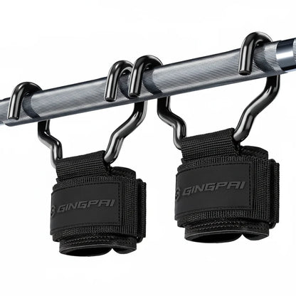 Weight Lifting Hooks with Wrist Wraps Gym Grip Straps