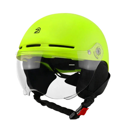 Cycling Helmet with Integrated Goggles and Ear Protection