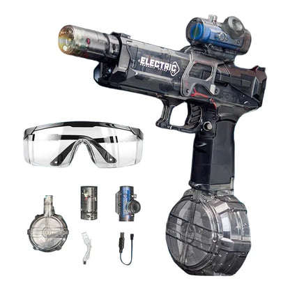 Summer Fun Unleashed Automatic Water Gun with Colorful Lights
