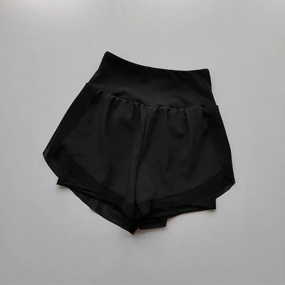 Women's 2 in 1 Yoga Shorts Quick Dry High Waist