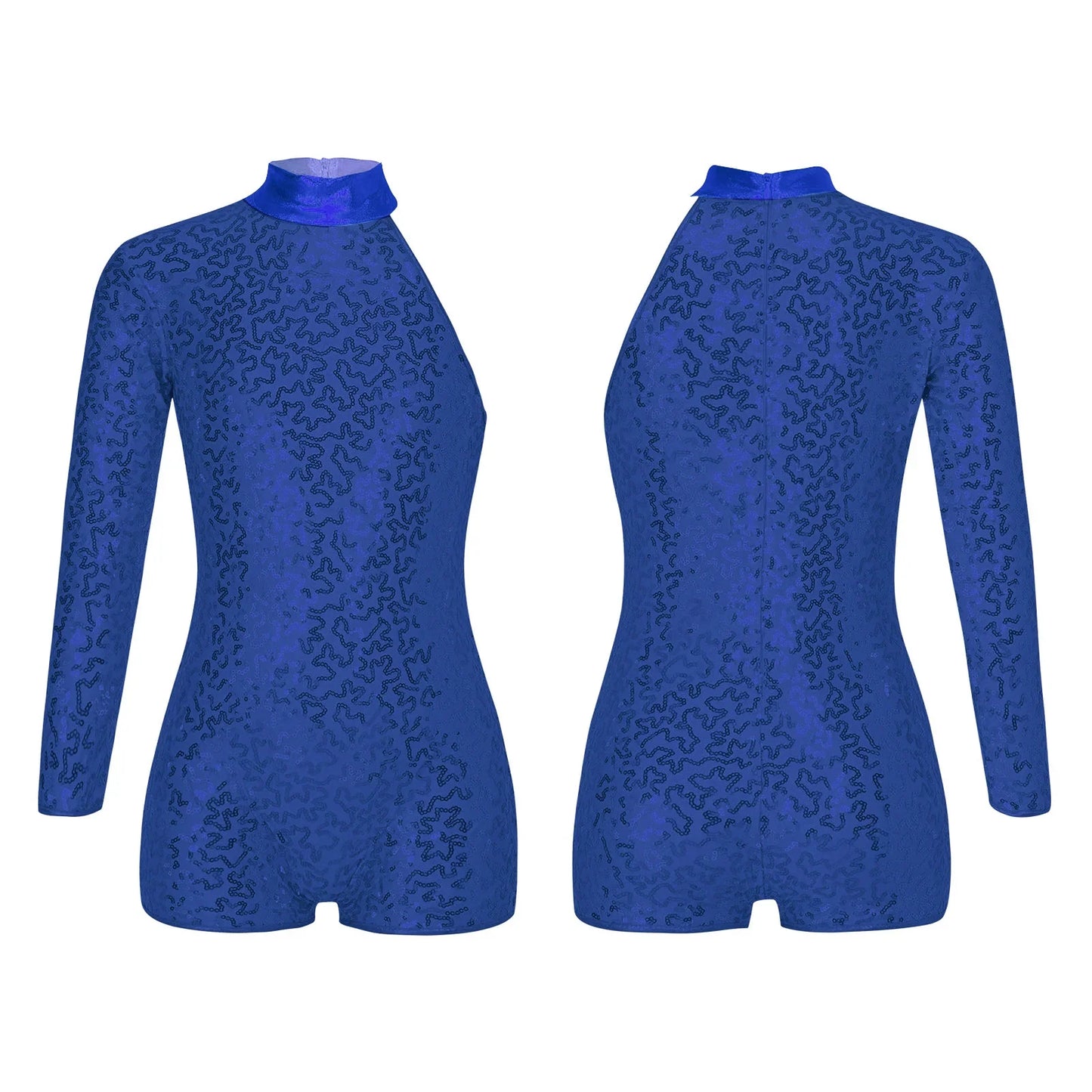Girls' Ballet Leotard with Sequin Zipper