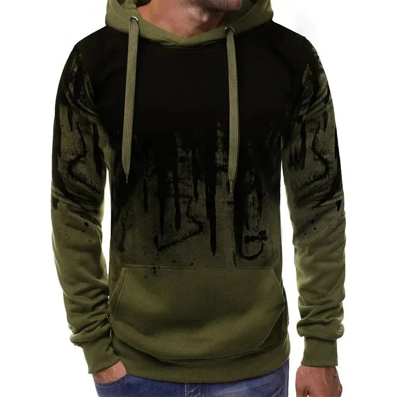 Everyday Style Gradient Print Hoodie