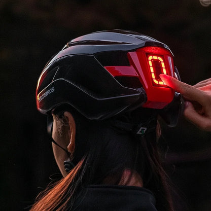 Adjustable Cycling Helmet with Rechargeable Type-C Safety Light