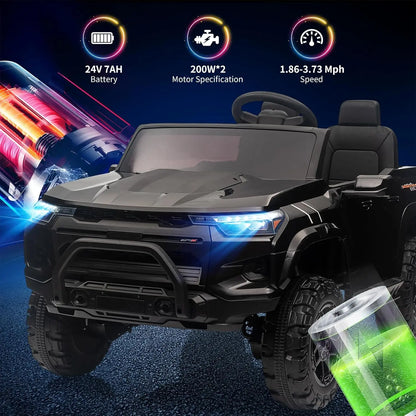 Dual Motor 4WD Electric Ride On Truck for Kids