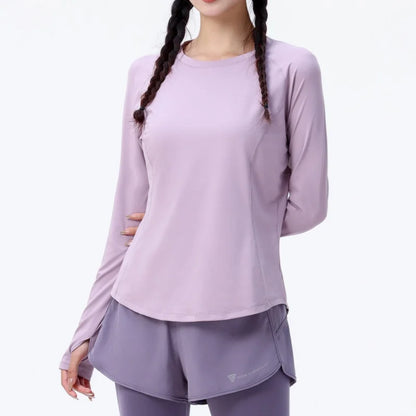 Women’s Loose Fit Long Sleeve Yoga T-Shirt