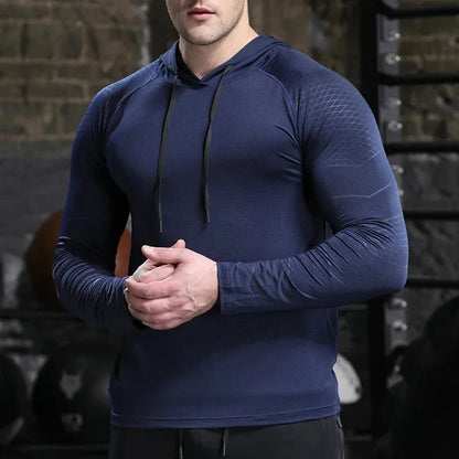 Men's Quick Dry Outdoor Sports Hoodies Activewear Running Tops