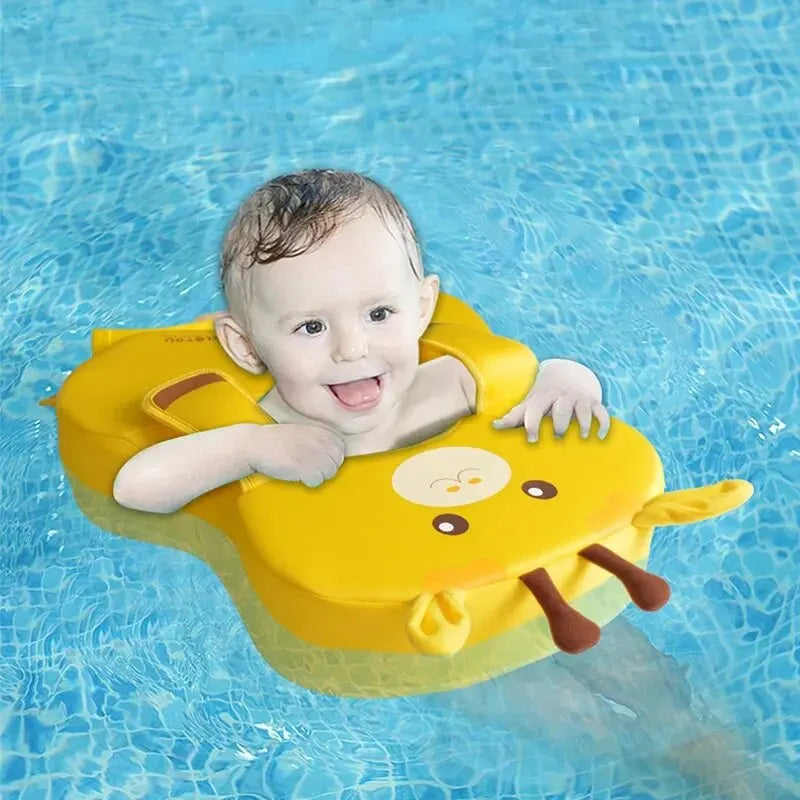 Safe and Secure Non-Inflatable Swim Ring for Toddlers