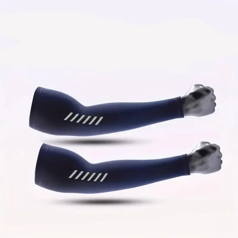 UV Protection Ice Silk Cooling Arm Sleeves for Cycling & Sports