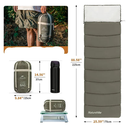 2-in-1 Cotton Sleeping Bag Versatile for All Seasons