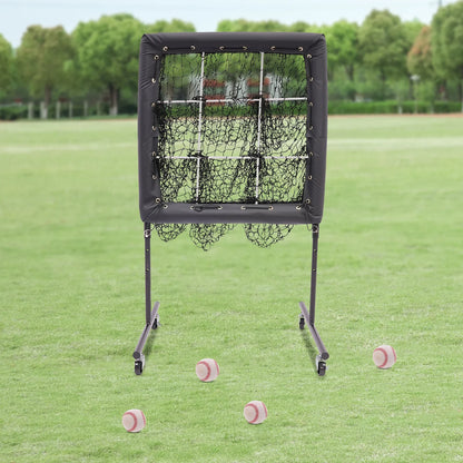 Improve Your Game  Baseball Training Net & Adjustable Trainer Aid