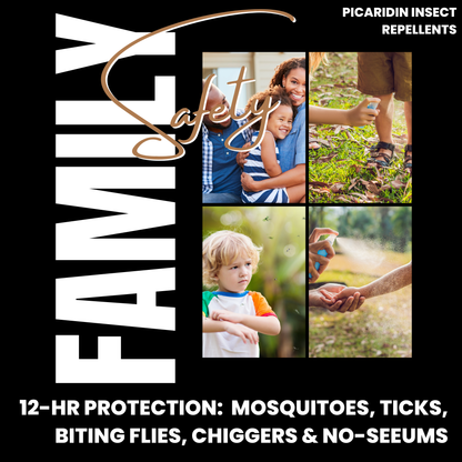 Unscented Insect Repellent Spray, 1oz Family Pack + Refill Bundle