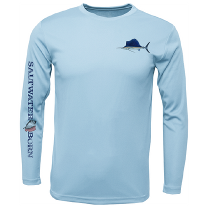 SK Sailfish on Chest Long Sleeve UPF 50+ Dry-Fit Shirt
