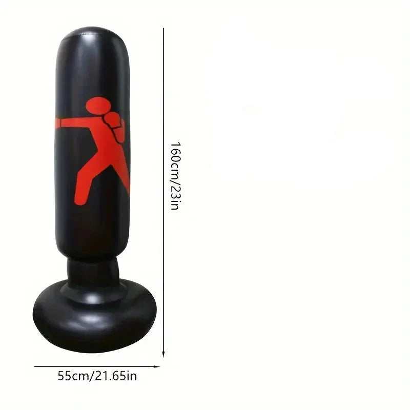 Improve Your Boxing Skills 63" Inflatable Punch Bag