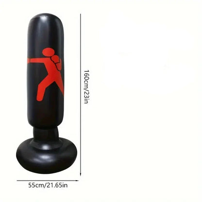 Improve Your Boxing Skills 63" Inflatable Punch Bag