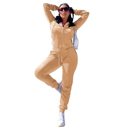 Cozy Comfort Velvet Pant Sets for Women