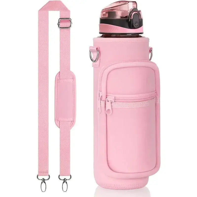 Water Bottle Sleeve with Phone Pouch & Strap | Outdoor Bag