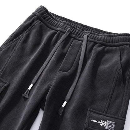 Men's Armygreen  Gray  and Black Cargo Joggers