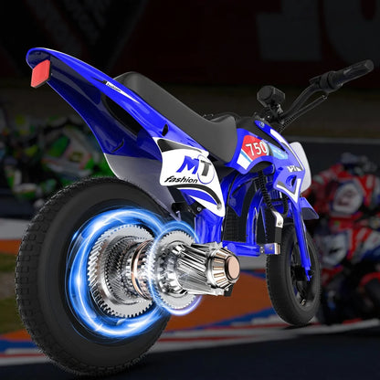 Kids' Electric Motorcycle: 10 MPH, 7-Mile Range & Speed Modes