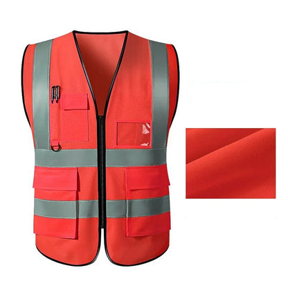 Unisex Reflective Safety Vest for Work & Outdoor Activities