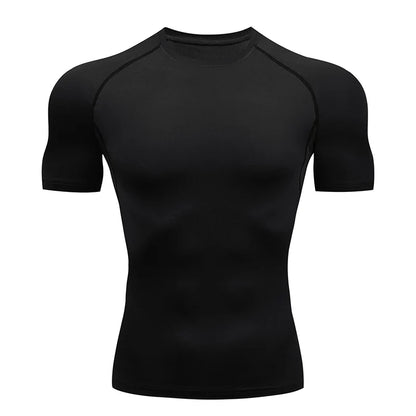 Men's Short Sleeve Compression Gym & Running Shirt