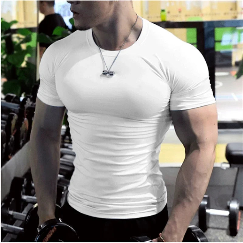 Men’s Compression Gym Quick-Dry Fitness Tee