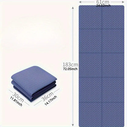 Foldable Eco-Friendly Yoga Mat for Fitness and Dance