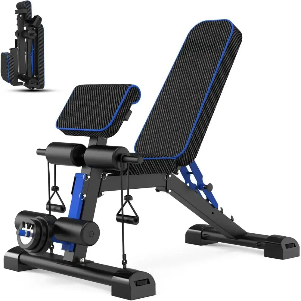 Adjustable Foldable Weight Bench for Home Gyms
