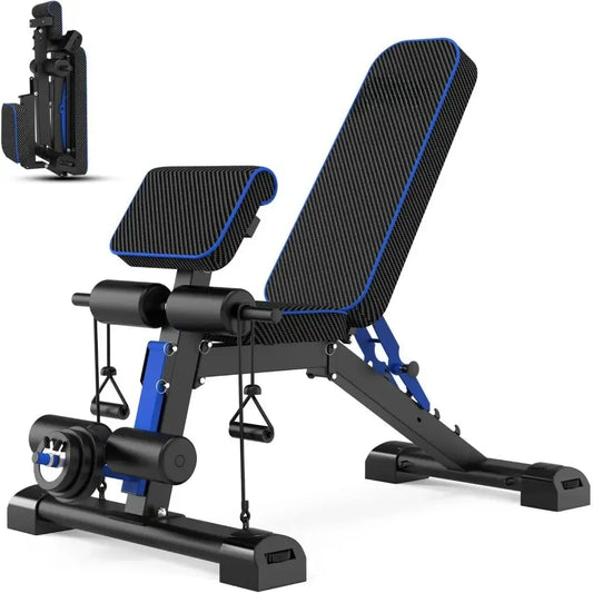 Adjustable Foldable Weight Bench for Home Gyms